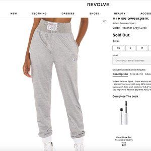 Adam Selman Sport Hi Rise Sweatpant